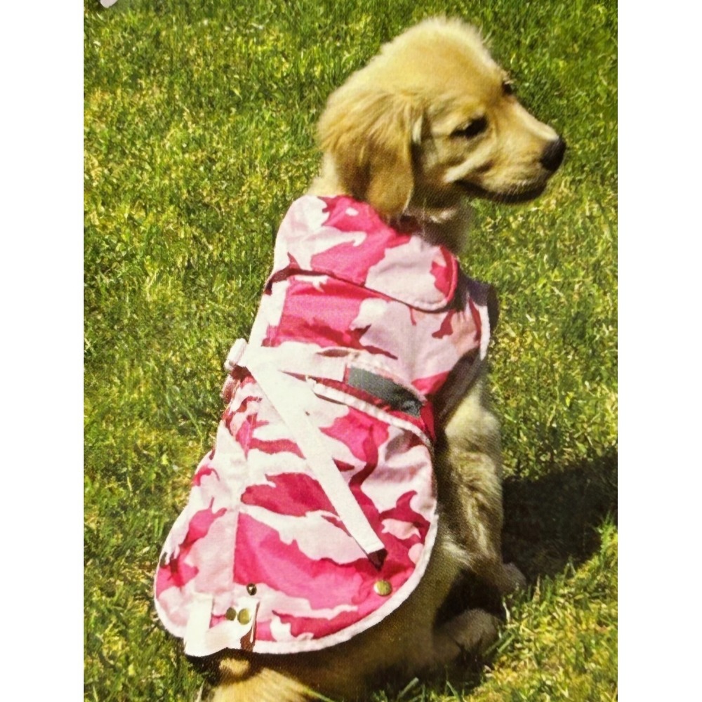 Zack & Zoey Pink‎ Camo Companion Dog Jacket Water Resistant Sherpa Lined XL NEW